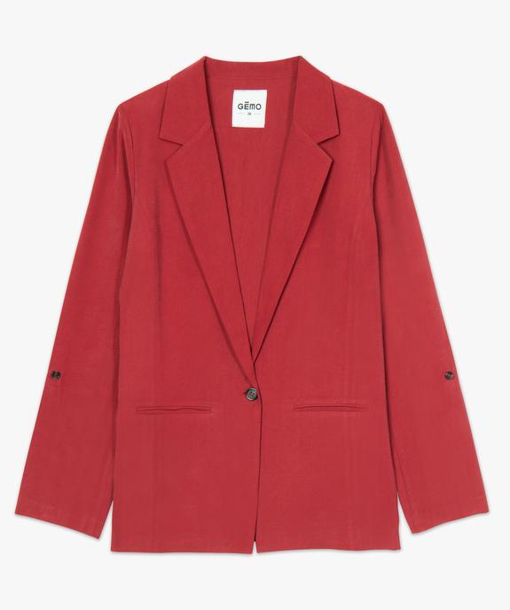 Veste blazer femme en viscose fluide vue4 - GEMO(FEMME PAP) - GEMO