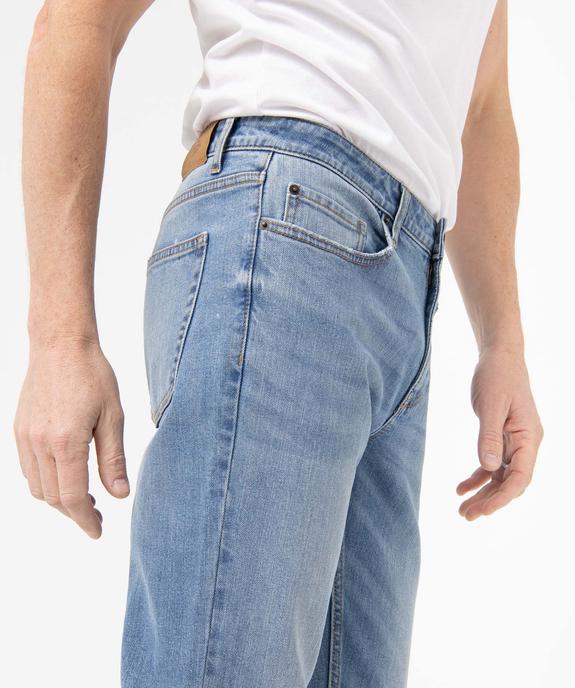 Jean coupe Regular coloris délavé homme vue5 - GEMO 4G HOMME - GEMO