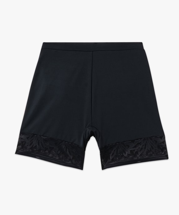 Panty gainant taille haute en microfibre et dentelle femme vue8 - GEMO(HOMWR FEM) - GEMO