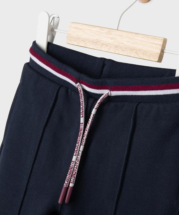 Pantalon en twill de coton stretch à taille élastique  bébé garçon - LuluCastagnette vue2 - LULUCASTAGNETTE - GEMO