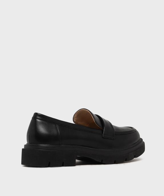 Mocassins chunky à épaisse semelle crantée et bout amande femme - 5 MILES vue4 - 5 MILES - GEMO