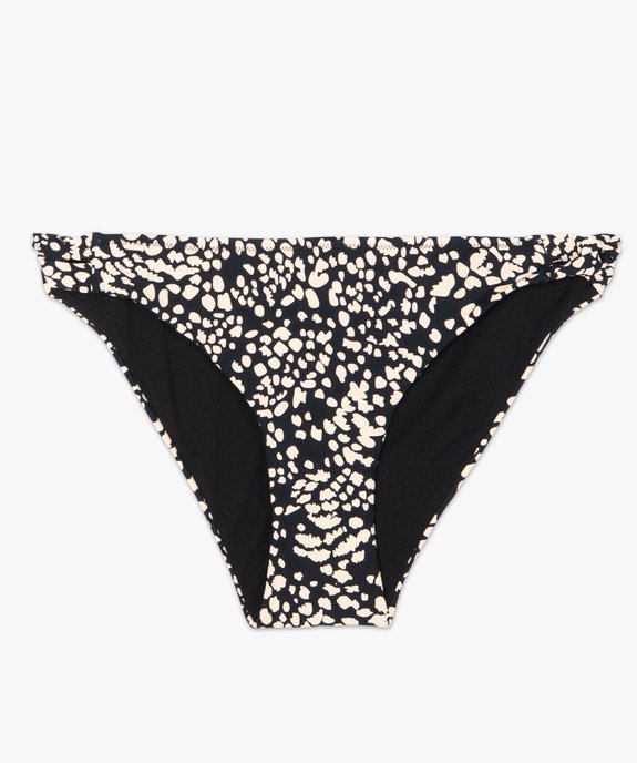 Bas de maillot de bain femme imprimé forme slip vue4 - GEMO (PLAGE) - GEMO