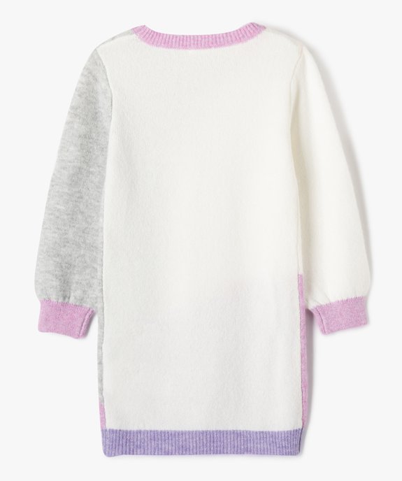 Robe en maille multicolore fille vue3 - GEMO (ENFANT) - GEMO
