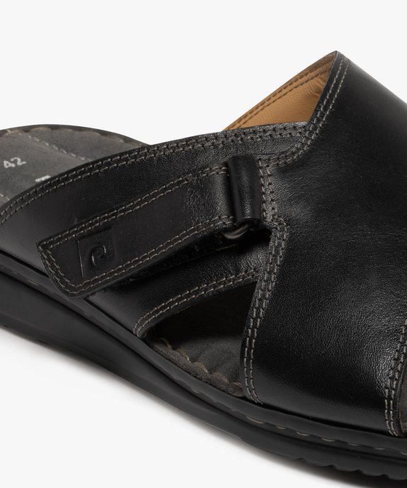Mules en cuir à semelle intérieure moelleuse homme - Pierre Cardin vue7 - PIERRE CARDIN D - GEMO