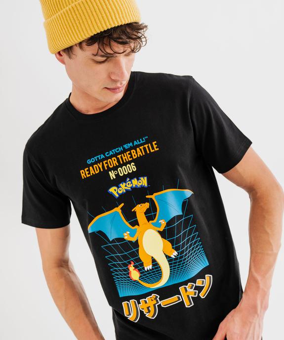 Tee-shirt manches courtes imprimé Dracaufeu homme - Pokémon vue2 - POKEMON - GEMO