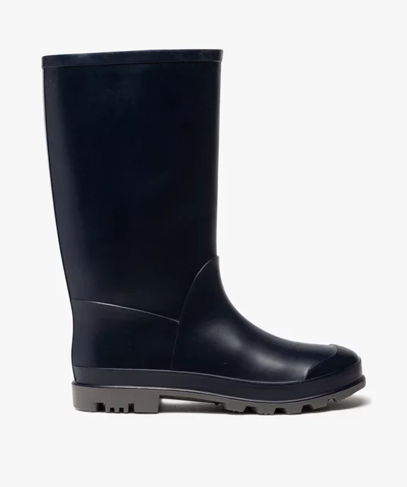 Bottes de pluie femme unies à semelle crantée vue1 - FOLLOW ME - GEMO