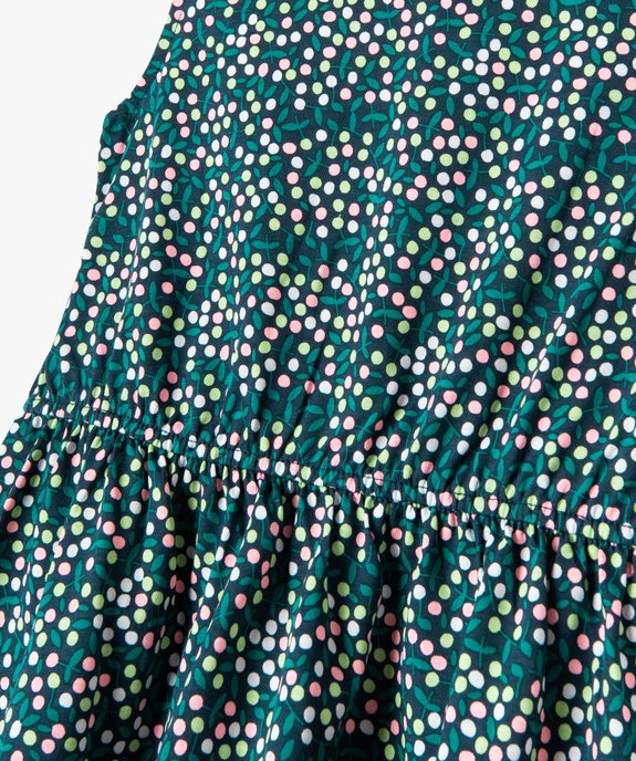 Robe sans manches à motifs fleuris fille vue2 - GEMO