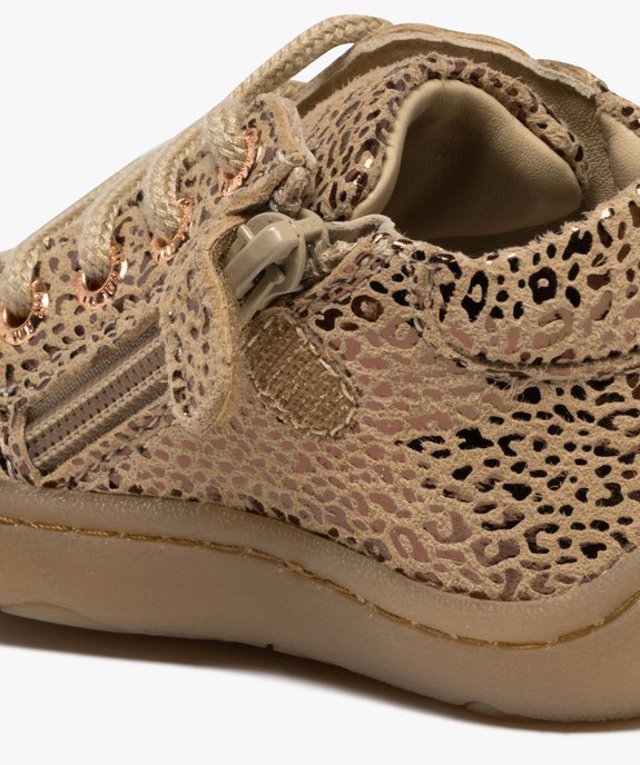 Chaussures premiers pas en cuir avec détails brillants bébé fille - NA! vue6 - NA! GEMO FOR GOOD - GEMO