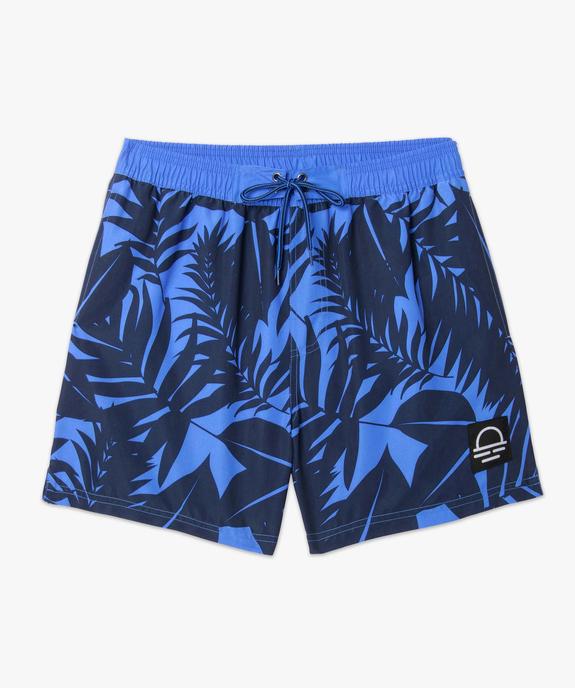 Short de bain homme à motifs feuillages vue4 - GEMO (PLAGE) - GEMO