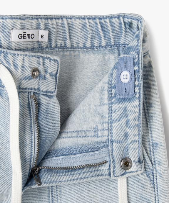 Bermuda en jean coupe Skater garçon vue6 - GEMO (ENFANT) - GEMO