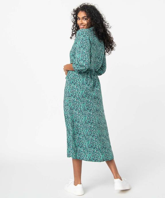 Robe femme imprimée longueur chevilles vue3 - GEMO(FEMME PAP) - GEMO