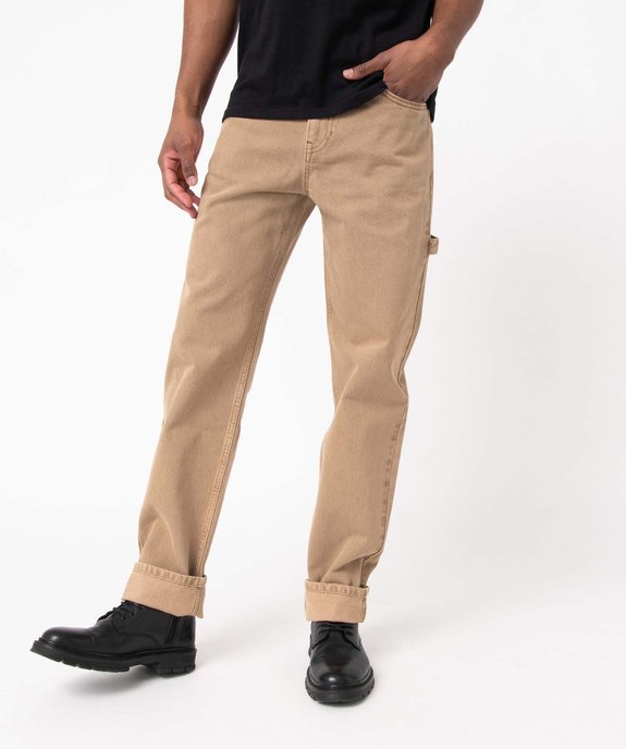 Jean Regular coloré teinture spéciale homme vue2 - GEMO 4G HOMME - GEMO