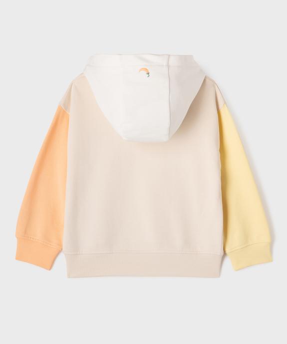Sweat à capuche en maille bouclette mixte enfant - Gémo x Maëva vue4 - GEMO 4G GARCON - GEMO