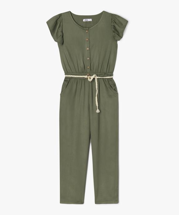 Combinaison pantalon fluide à manches volantées fille vue1 - GEMO (ENFANT) - GEMO