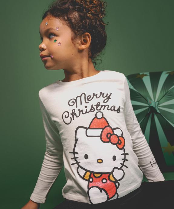 Tee-shirt manches longues spécial Noël fille - Hello Kitty vue1 - HELLO KITTY - GEMO