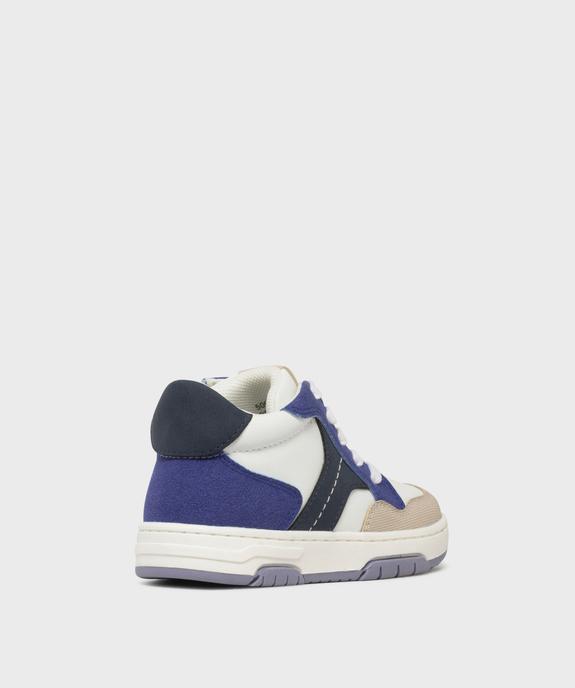 Baskets montantes à lacets et zip garçon  - 5 Miles vue4 - 5 MILES - GEMO