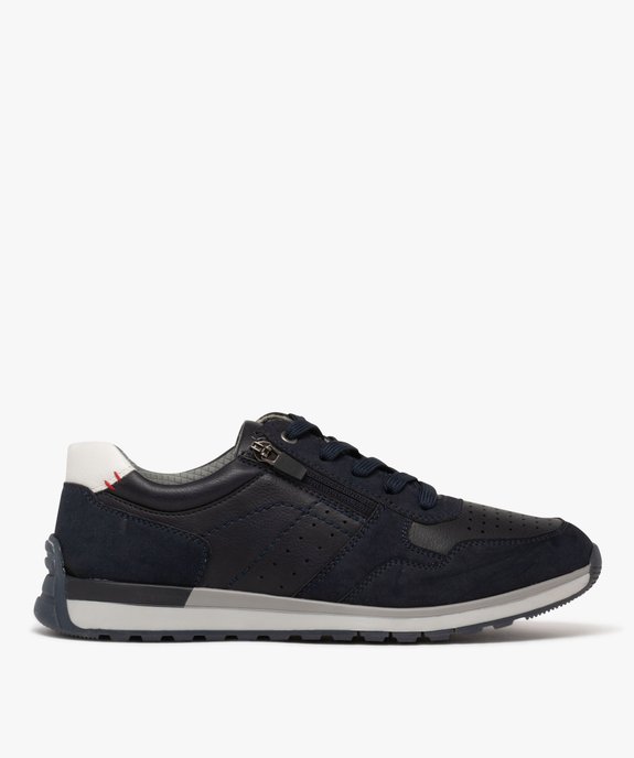Baskets basses à zip et lacets avec semelle confortable homme vue1 - RELIFE - GEMO