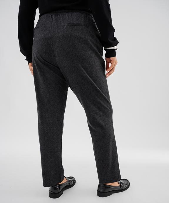 Pantalon en maille souple et extensible femme grande taille vue3 - GEMO (G TAILLE) - GEMO