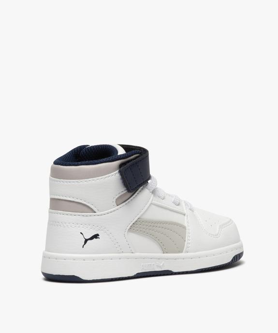 Baskets garçon semi-montantes bicolores - Puma vue4 - PUMA - GEMO