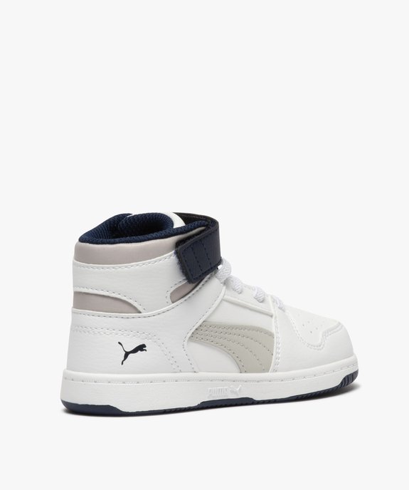 Baskets garçon semi-montantes bicolores - Puma vue4 - PUMA - GEMO