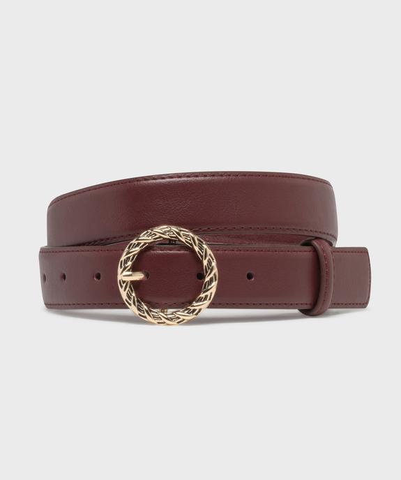 Ceinture avec boucle ronde fantaisie femme vue2 - GEMO (ACCESS) - GEMO