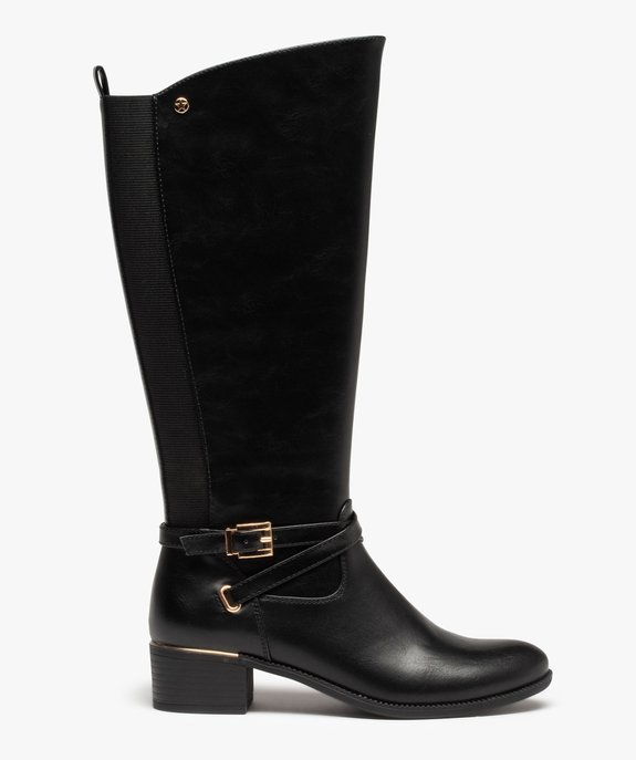 Bottes cavalières doublées avec bride cheville femme - Valentina Baldano vue1 - VALENTINA BALDA - GEMO