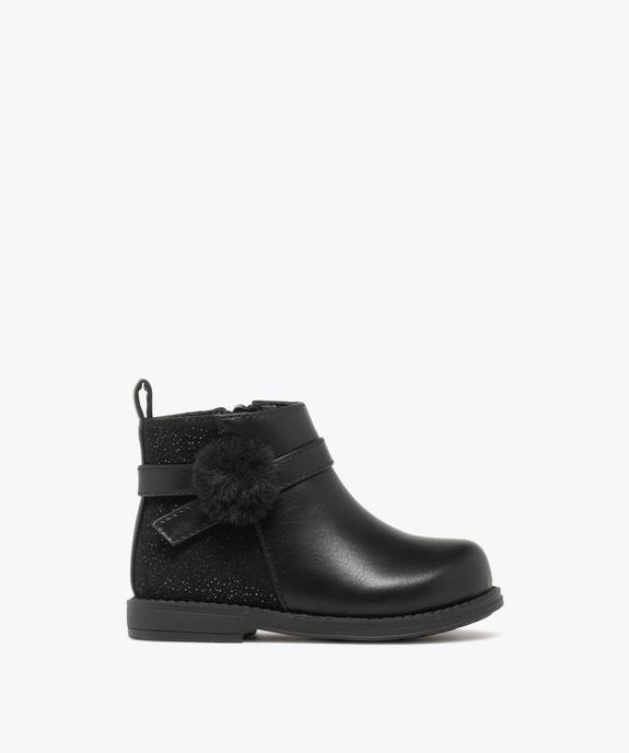 Boots bébé fille à zip avec pompon fantaisie et à paillettes vue1 - LOVELY WINGS - GEMO