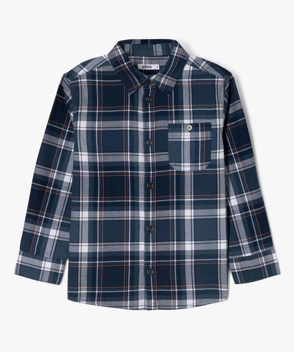 Chemise manches longues à carreaux garçon vue2 - GEMO (ENFANT) - GEMO