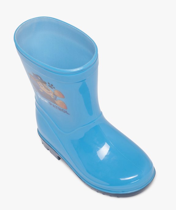 Bottes de pluie garçon à semelle crantée - Pat'Patrouille vue5 - PAT PATROUILLE - GEMO