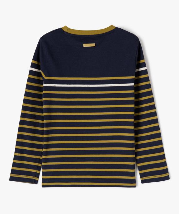 Tee-shirt manches longues brodé garçon vue4 - LULUCASTAGNETTE - GEMO