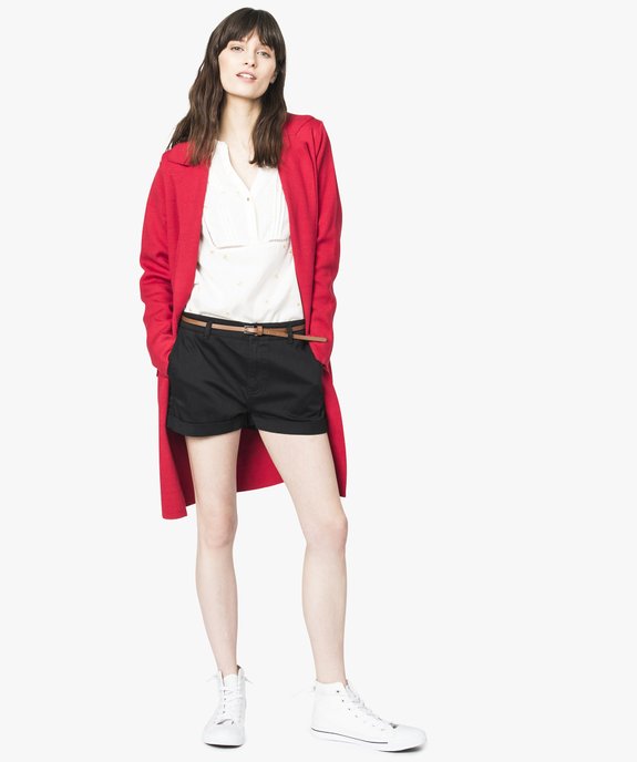 Manteau en maille uni - Lili & Lala vue5 - FOLLOW ME 2 - GEMO