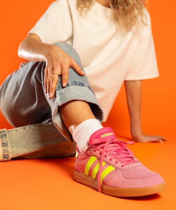 Baskets en cuir suédé BreakNet Sleek femme - Adidas vue1 - ADIDAS - GEMO