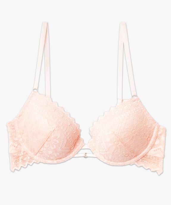 Soutien-gorge corbeille en dentelle avec coques vue4 - GEMO(HOMWR FEM) - GEMO