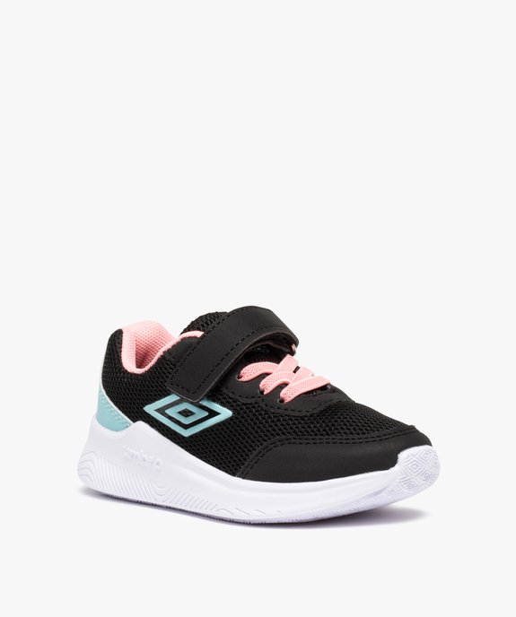 Baskets fille en mesh à lacets et scratch – Umbro Loran vue2 - UMBRO - GEMO
