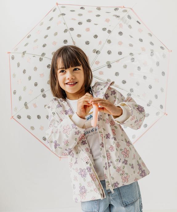 Imperméable à capuche à motifs fleuris fille vue5 - GEMO (ENFANT) - GEMO