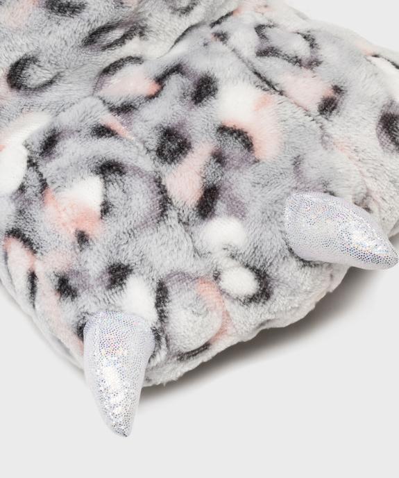 Chaussons en volume patte d'animal à griffes pailletées femme vue6 - GEMO(HOMWR FEM) - GEMO