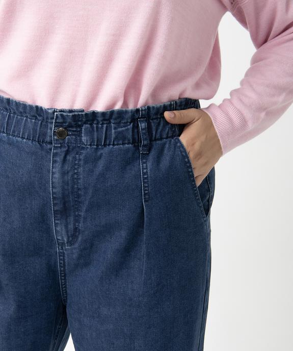 Jean femme grande taille coupe large   vue2 - GEMO (G TAILLE) - GEMO