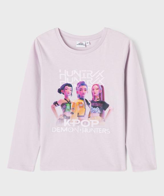 Tee-shirt manches longues imprimé fille - Kpop Demon Hunter vue1 - PIERRE CARDIN CONFORT - GEMO