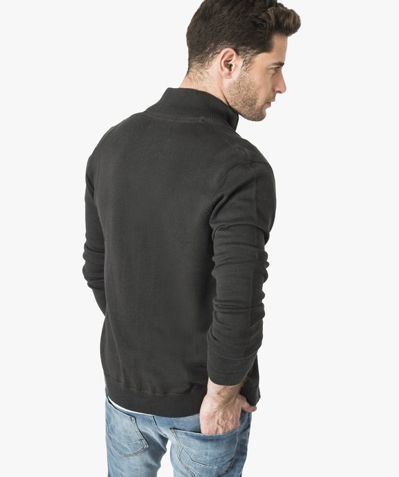 Gilet zippé à col montant vue3 - GEMO (HOMME) - GEMO