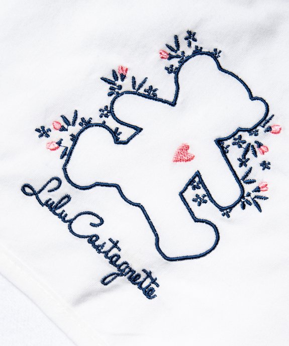Cape de bain bébé à capuche en jersey et éponge - LuluCastagnette vue2 - LULUCASTAGNETTE - GEMO