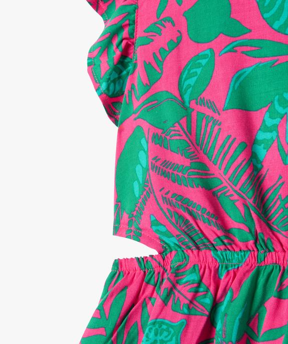 Robe sans manches en viscose fluide imprimée fille vue3 - GEMO 4G FILLE - GEMO