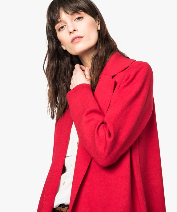 Manteau en maille uni - Lili & Lala vue2 - FOLLOW ME 2 - GEMO