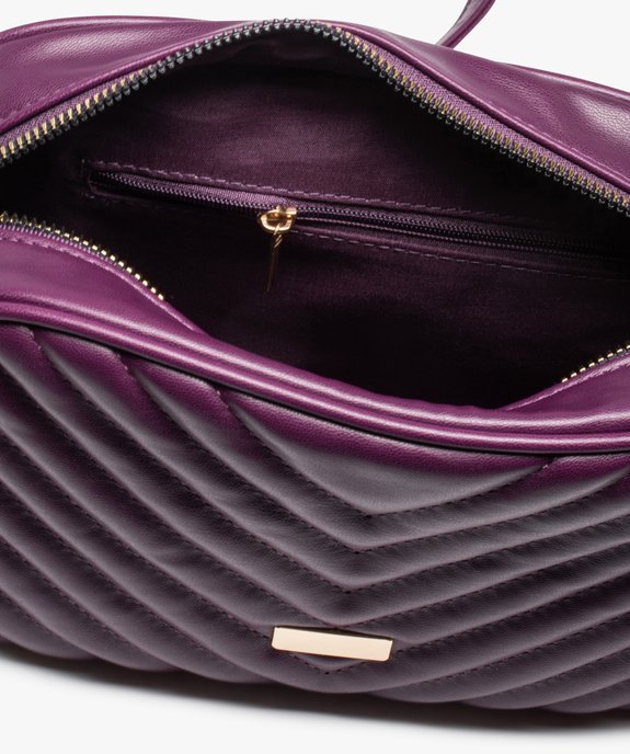 Sac femme matelassé uni à bandoulière vue4 - GEMO (ACCESS) - GEMO