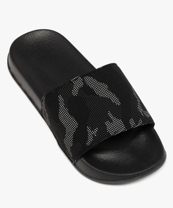 Mules de piscine à motif camouflage garçon vue5 - GEMO (PLAGE) - GEMO