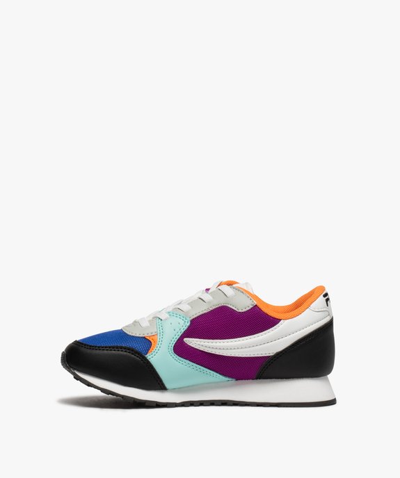 Baskets fille running colorées à lacets élastiques - Fila vue3 - FILA - GEMO