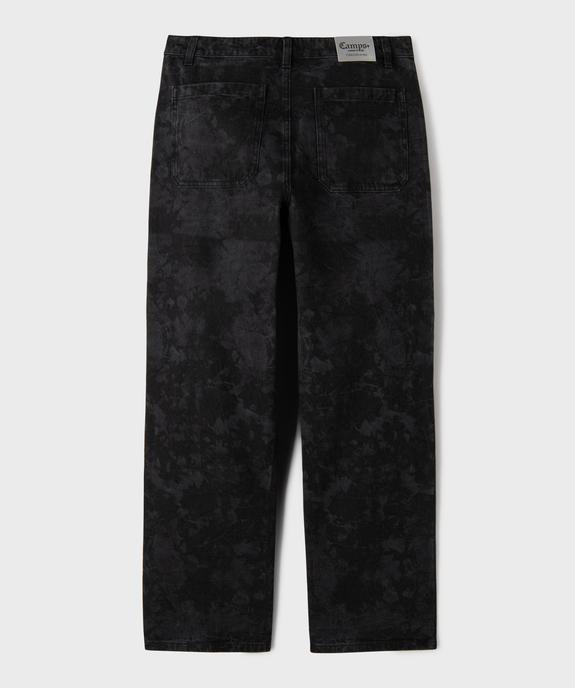 Jean loose en denim 100 % coton à motif délavé garçon - Camps United vue3 - CAMPS - GEMO