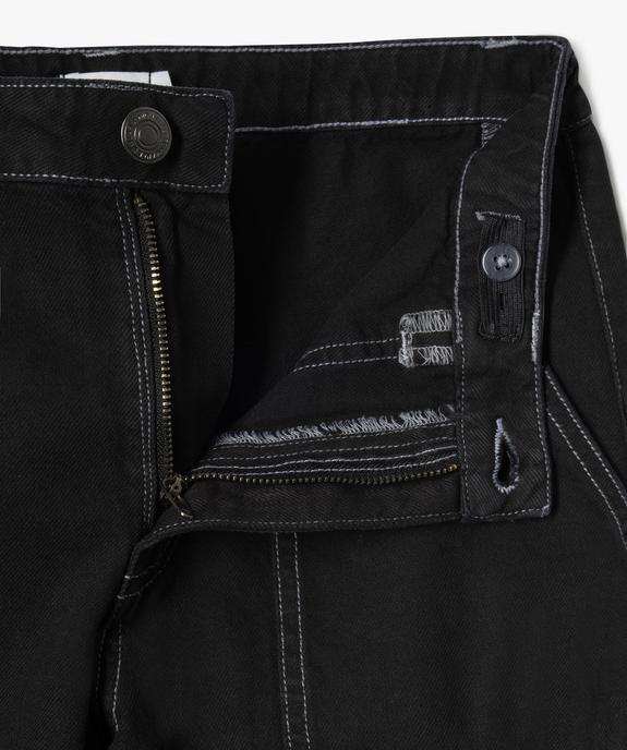 Pantalon parachute avec surpiqûres garçon vue3 - GEMO (JUNIOR) - GEMO