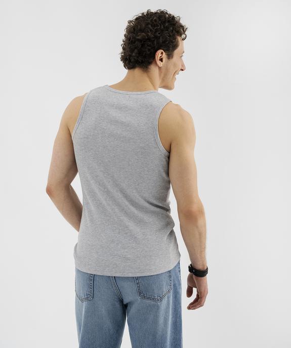 Débardeur en maille côtelée homme vue3 - GEMO 4G HOMME - GEMO