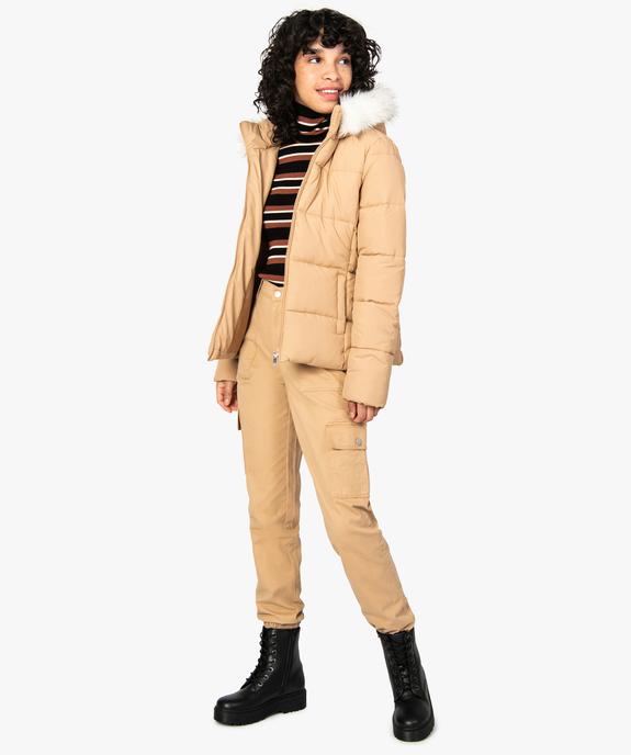 Pantalon cargo femme en toile vue5 - FOLLOW ME - GEMO