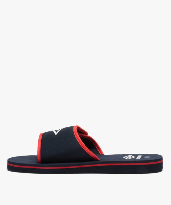 Mules de piscine garçon bicolores à scratch - Umbro vue3 - UMBRO - GEMO
